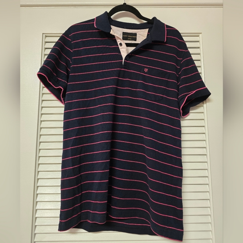 Tony Montana - Men's Striped Short-Sleeve Shirt